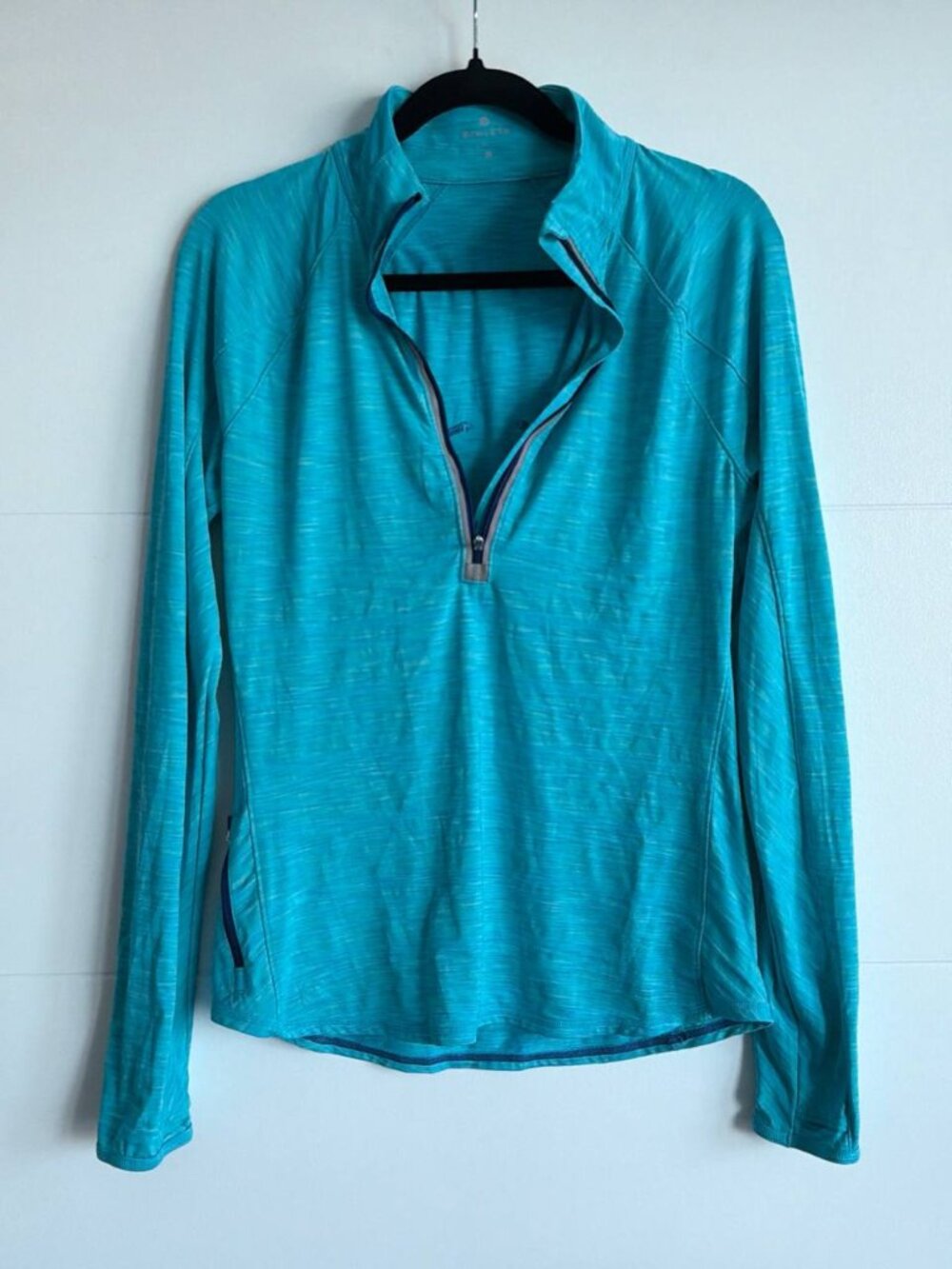 Athleta Quarter-Zip Performance Pullover Turquoise Size M